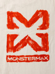MONSTERMAX PAINTED LOGO WHITE TEE