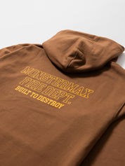 MONSTERMAX FIRE DEPARTMENT BROWN HOODIE