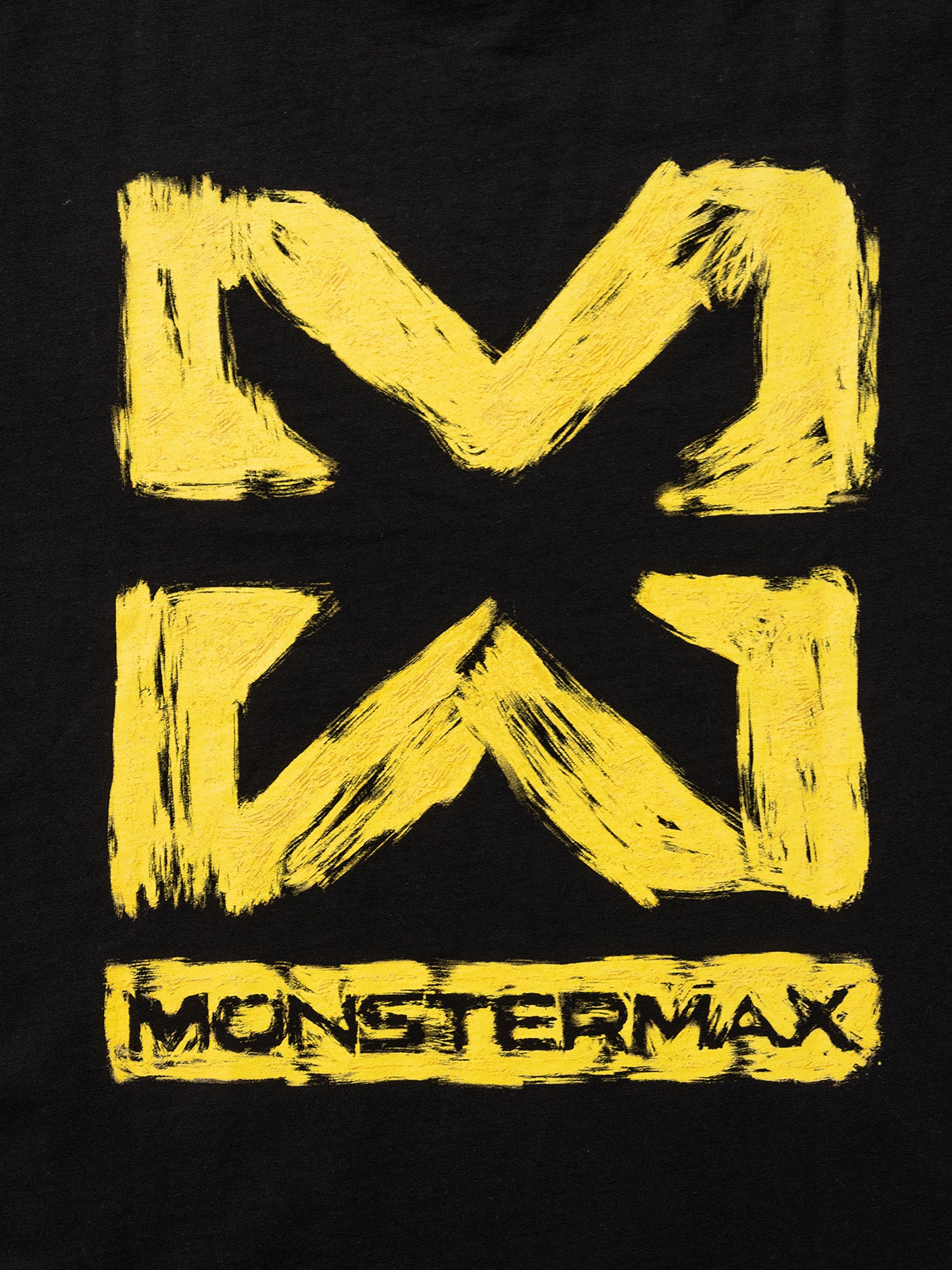 MONSTERMAX PAINTED LOGO BLACK TEE