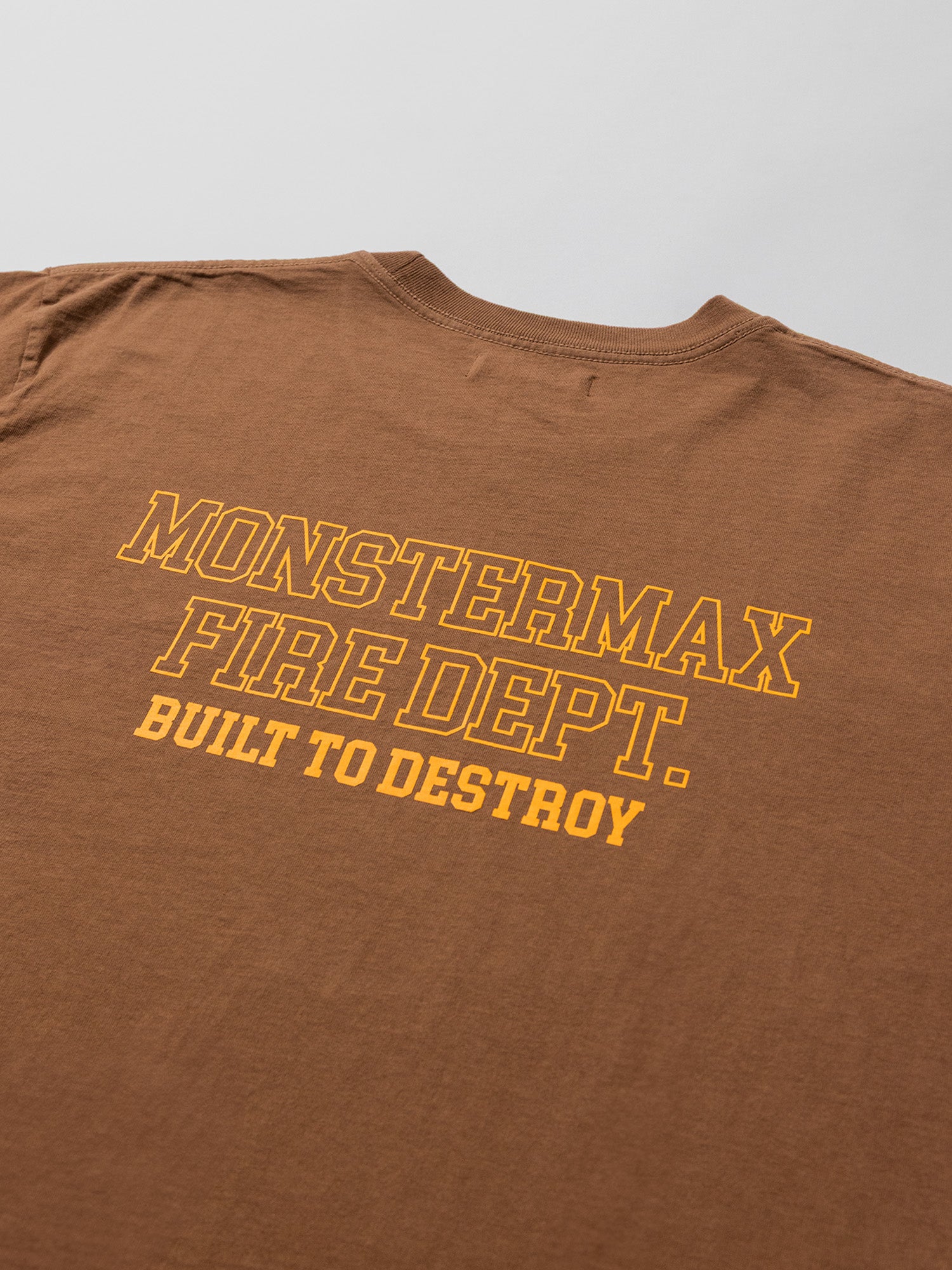 MONSTERMAX FIRE DEPARTMENT BROWN TEE