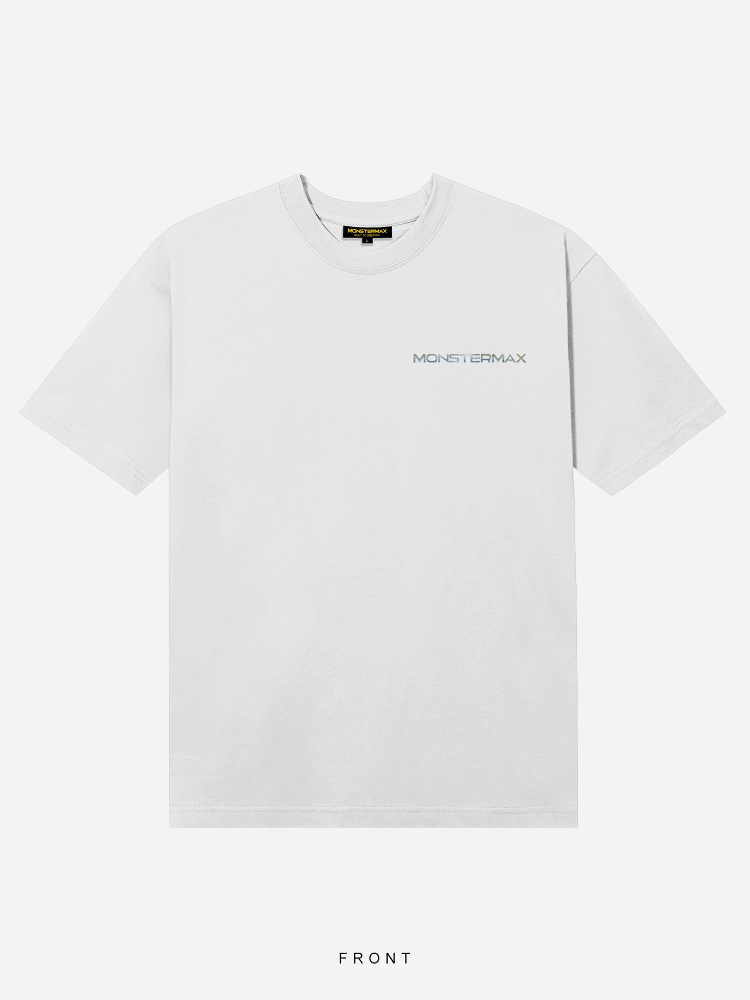 MONSTERMAX CHROME FLAT WHITE TEE