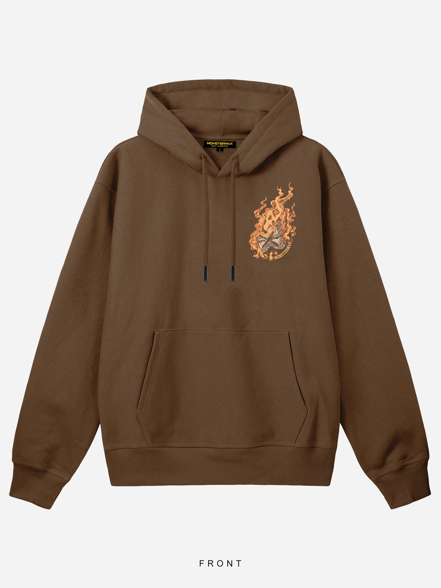 MONSTERMAX FIRE DEPARTMENT BROWN HOODIE