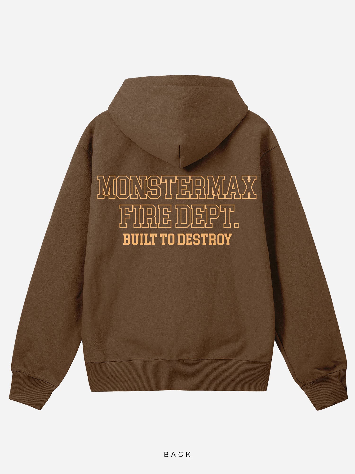 MONSTERMAX FIRE DEPARTMENT BROWN HOODIE