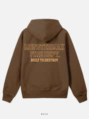 MONSTERMAX FIRE DEPARTMENT BROWN HOODIE