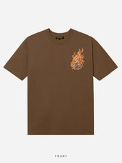 MONSTERMAX FIRE DEPARTMENT BROWN TEE