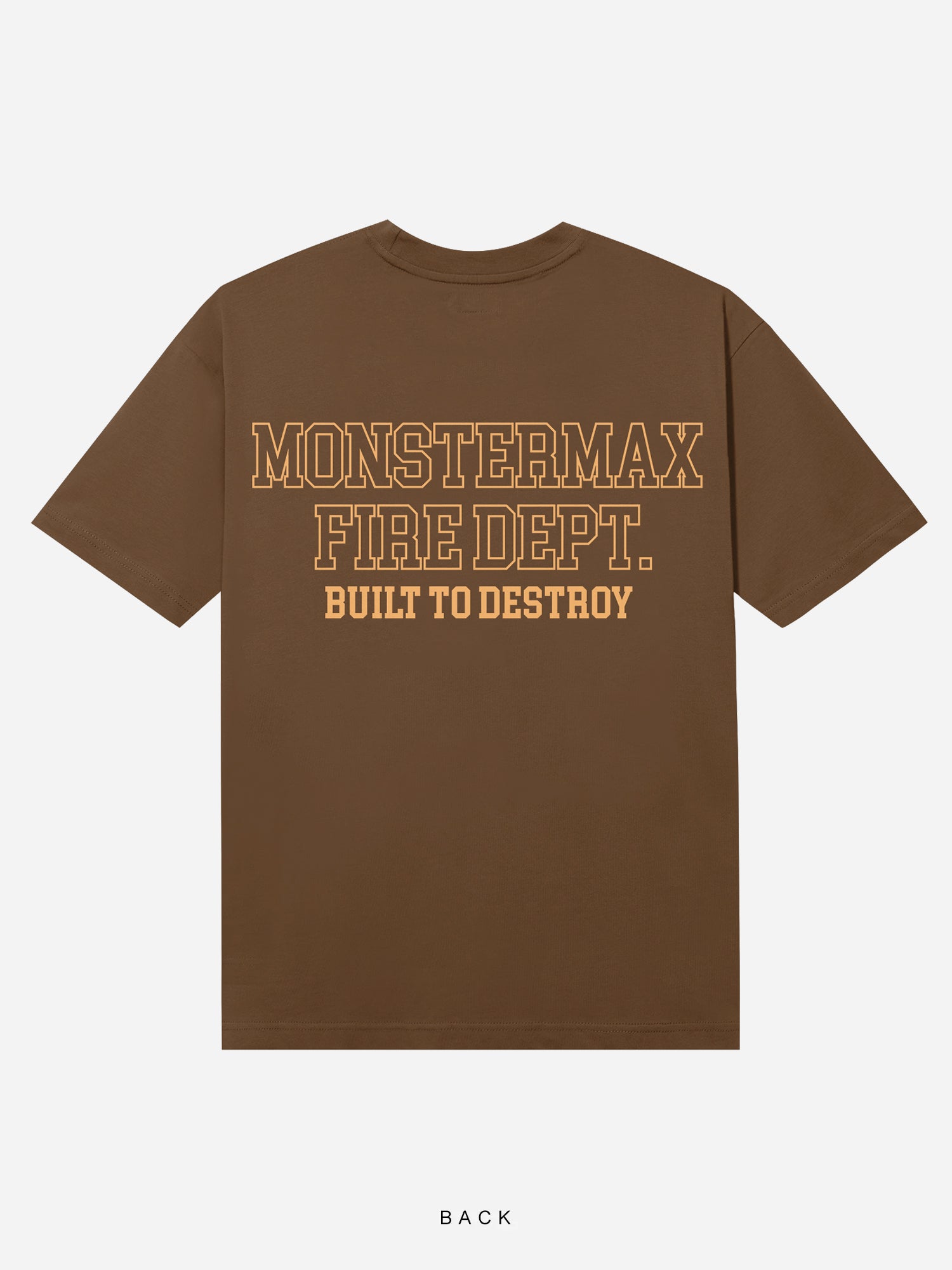 MONSTERMAX FIRE DEPARTMENT BROWN TEE