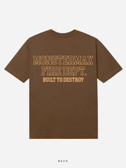 MONSTERMAX FIRE DEPARTMENT BROWN TEE