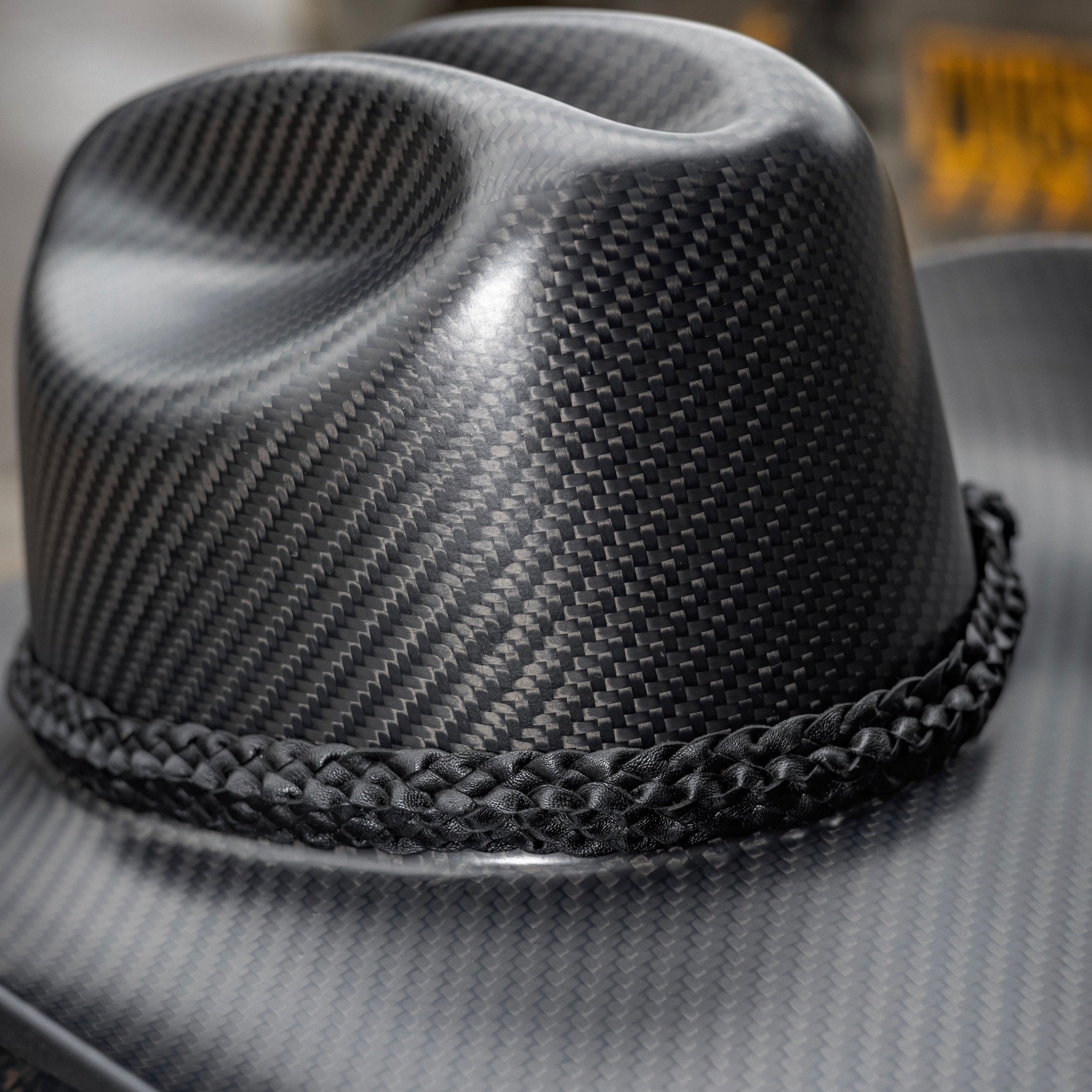 WHISTLINDIESEL x NELSON RACING DESIGN  Hand Made Carbon Fiber Cowboy Hat - MATTE