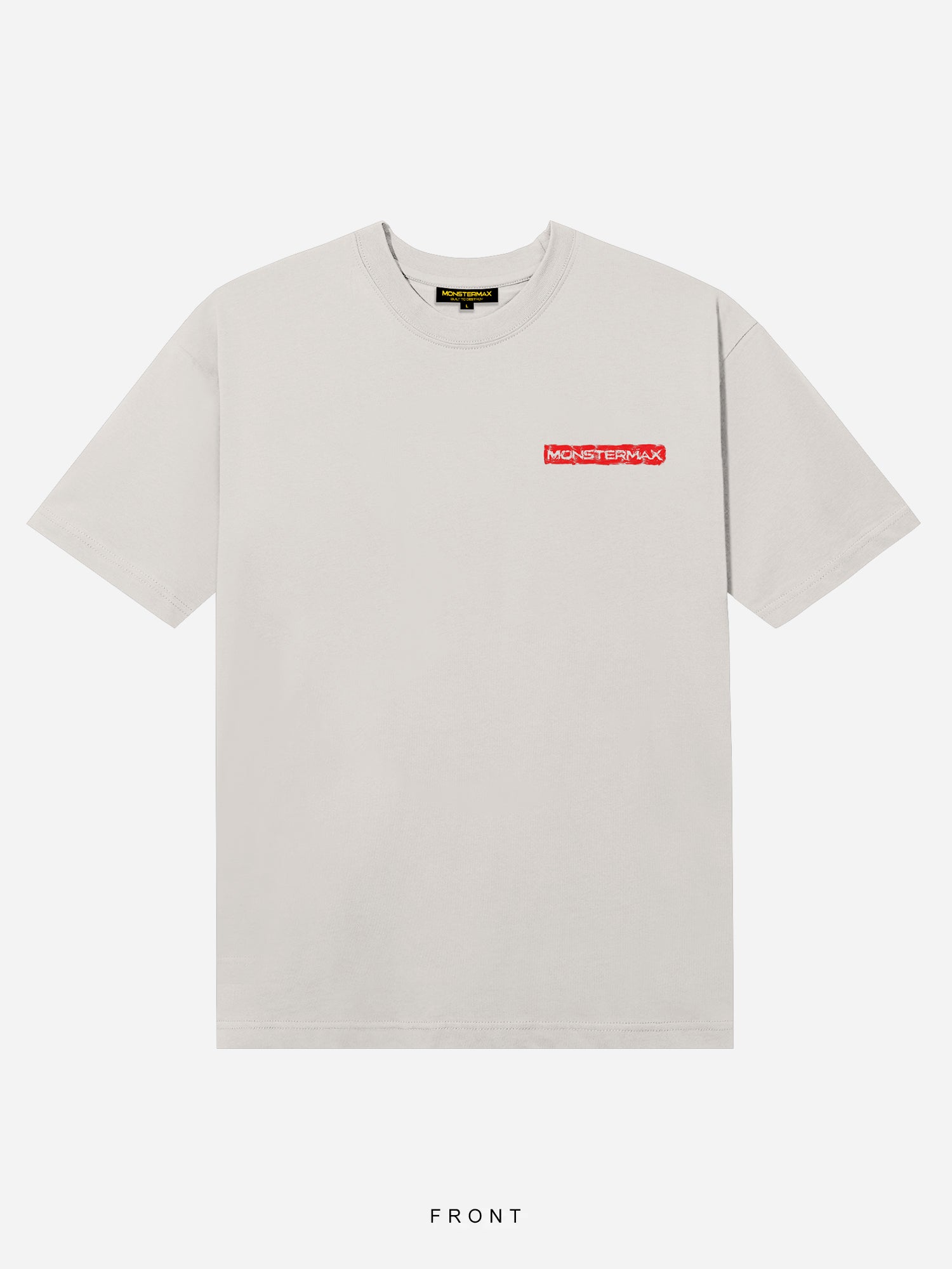 MONSTERMAX PAINTED LOGO WHITE TEE