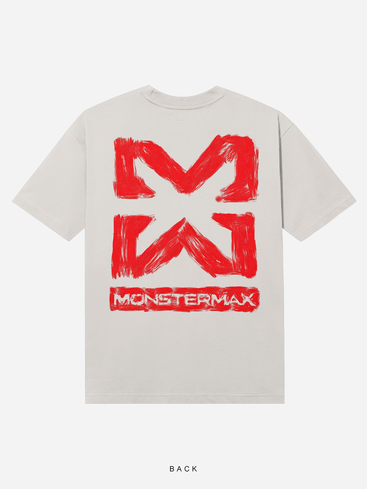 MONSTERMAX PAINTED LOGO WHITE TEE