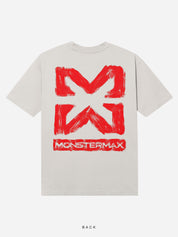 MONSTERMAX PAINTED LOGO WHITE TEE
