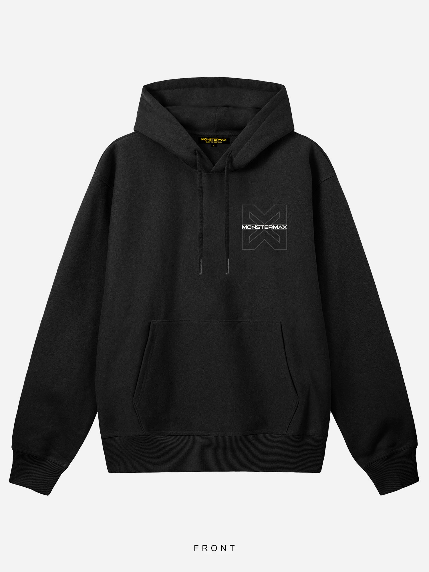 MONSTERMAX SCHEMATIC BLACK HOODIE