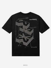 MONSTERMAX SCHEMATIC BLACK TEE